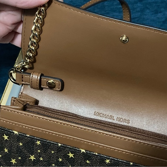 MK Jet Set Charm Large Wallet on a Chain NWT - Picture 8 of 12